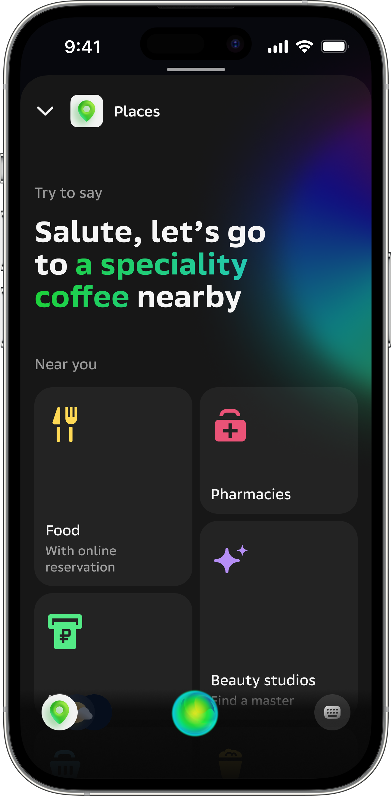 Sber Devices - City-exploration and productivity features for a mobile, TV, and voice-first product